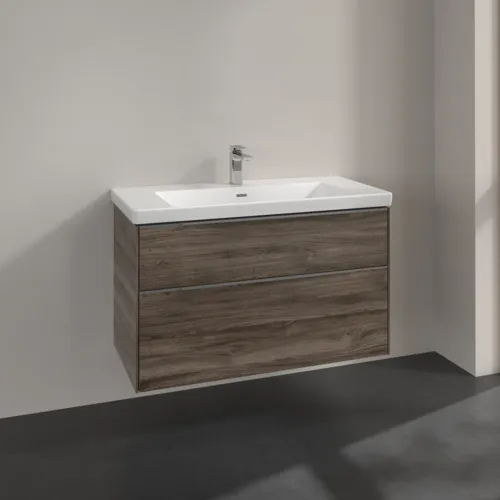 VILLEROY BOCH Subway 3.0 Vanity unit, 2 výsuvy, 973 x 576 x 478 mm, Stone Oak #C57000RK, obrázek 2