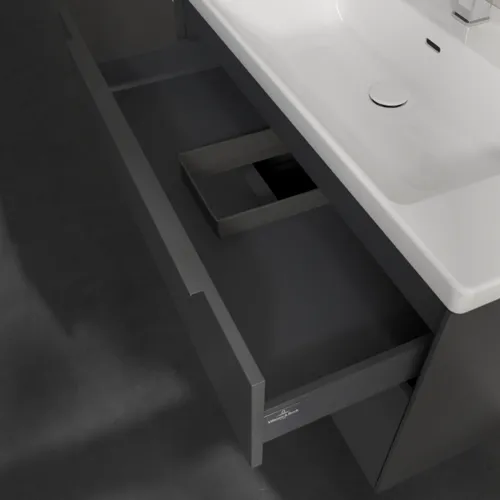 VILLEROY BOCH Subway 3.0 Vanity unit, 2 výsuvy, 973 x 576 x 478 mm, grafitová barva #C57002VR, obrázek 8