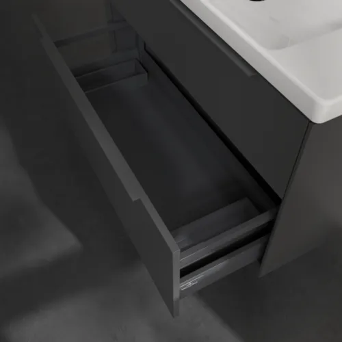 VILLEROY BOCH Subway 3.0 Vanity unit, 2 výsuvy, 973 x 576 x 478 mm, grafitová barva #C57002VR, obrázek 7