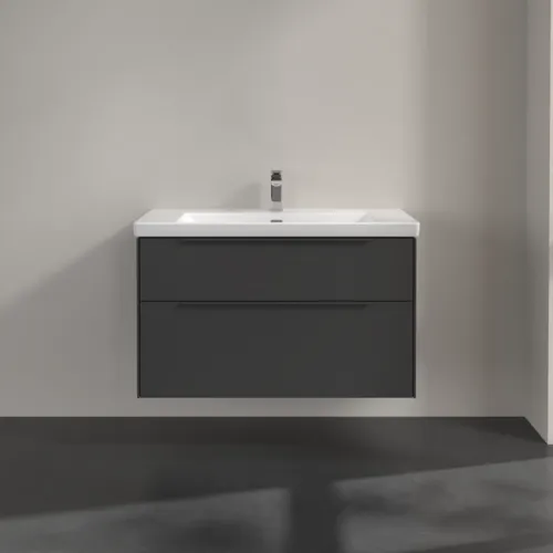 VILLEROY BOCH Subway 3.0 Vanity unit, 2 výsuvy, 973 x 576 x 478 mm, grafitová barva #C57002VR, obrázek 4
