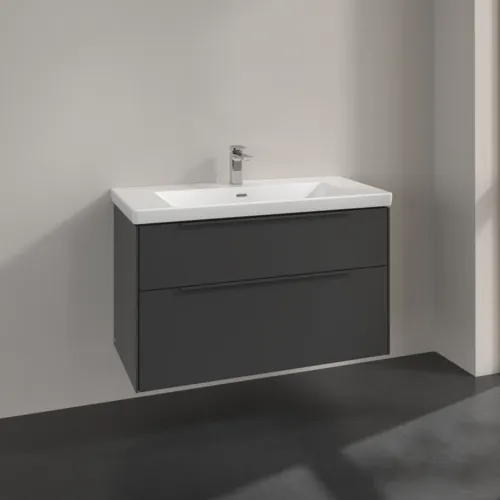 VILLEROY BOCH Subway 3.0 Vanity unit, 2 výsuvy, 973 x 576 x 478 mm, grafitová barva #C57002VR, obrázek 3
