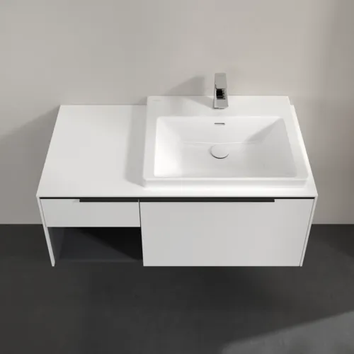 VILLEROY BOCH Subway 3.0 Vanity unit, 2 výsuvy, 1001 x 423 x 516 mm, čistě bílá / čistě bílá #C57101VF, obrázek 4