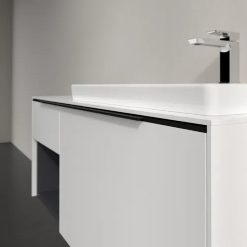 VILLEROY BOCH Subway 3.0 Vanity unit, 2 výsuvy, 1001 x 423 x 516 mm, čistě bílá / čistě bílá #C57101VF, obrázek 5