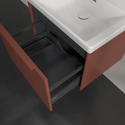 VILLEROY BOCH Subway 3.0 Vanity unit, 1 zásuvka, 572 x 429 x 478 mm, vínově červená #C57702AH, obrázek 7