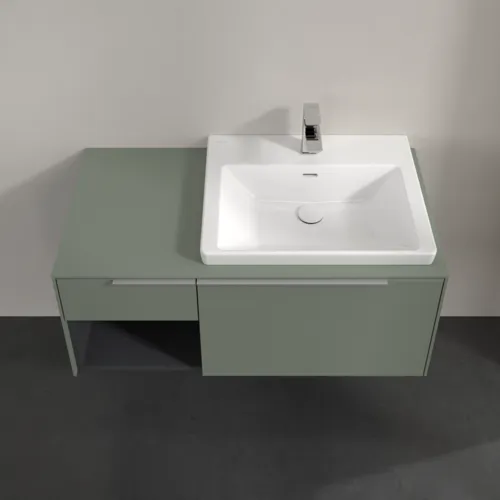 VILLEROY BOCH Subway 3.0 Vanity unit, s osvětlením, 2 výsuvy, 1001 x 423 x 516 mm, Soft Green / Soft Green #C571L0AF, obrázek 4