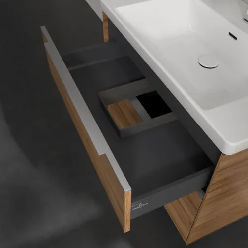 VILLEROY BOCH Subway 3.0 Vanity unit, 2 výsuvy, 772 x 576 x 478 mm, dub Kansas #C57400RH, obrázek 8