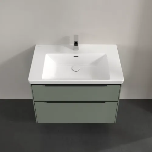 VILLEROY BOCH Subway 3.0 Vanity unit, s osvětlením, 2 výsuvy, 772 x 576 x 478 mm, Soft Green #C574L1AF, obrázek 4
