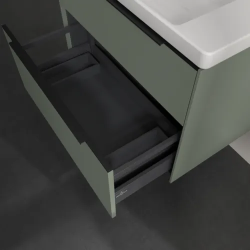 VILLEROY BOCH Subway 3.0 Vanity unit, s osvětlením, 2 výsuvy, 772 x 576 x 478 mm, Soft Green #C574L1AF, obrázek 7