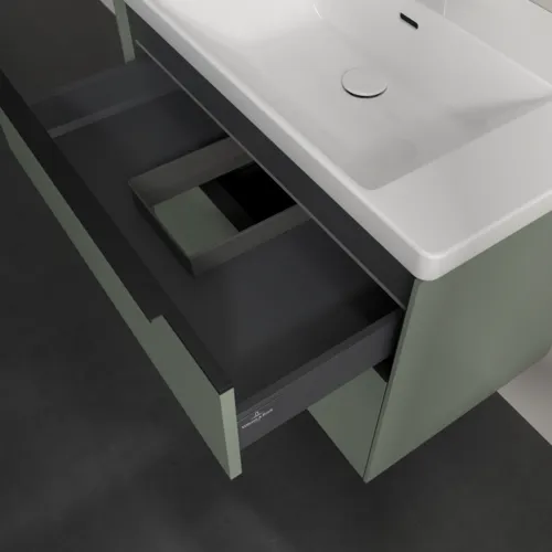 VILLEROY BOCH Subway 3.0 Vanity unit, s osvětlením, 2 výsuvy, 772 x 576 x 478 mm, Soft Green #C574L1AF, obrázek 8