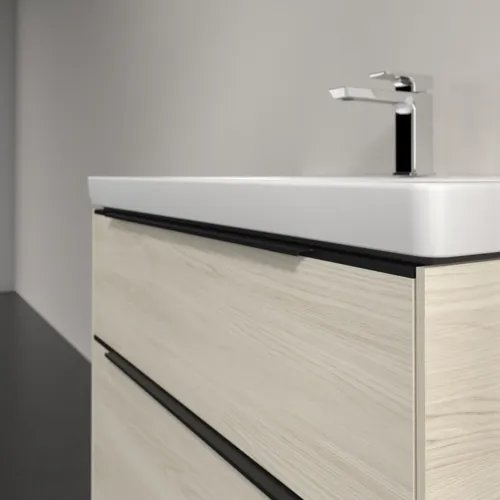 VILLEROY BOCH Subway 3.0 Vanity unit, s osvětlením, 2 výsuvy, 772 x 576 x 478 mm, bílý dub #C574L1AA, obrázek 6