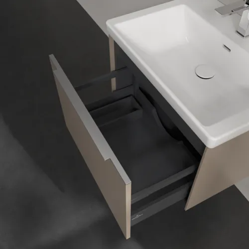 VILLEROY BOCH Subway 3.0 Vanity unit, 1 zásuvka, 622 x 429 x 478 mm, taupe #C57500VM, obrázek 6