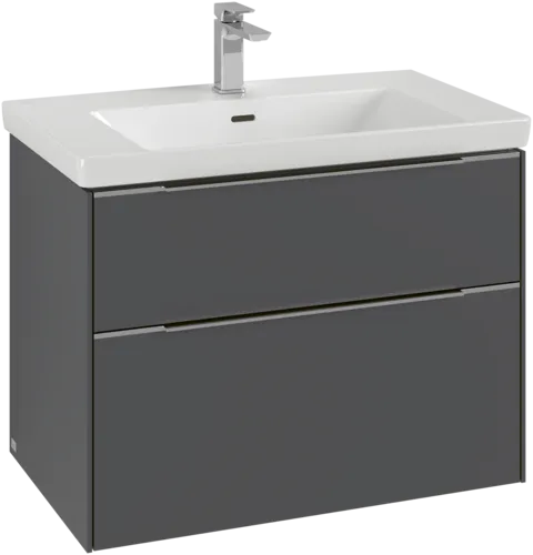 VILLEROY BOCH Subway 3.0 Vanity unit, 2 výsuvy, 772 x 576 x 478 mm, grafitová barva #C57402VR, obrázek 2