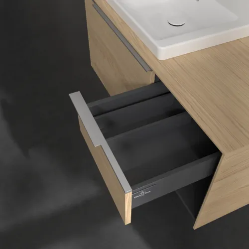 VILLEROY BOCH Subway 3.0 Vanity unit, 2 výsuvy, 1001 x 423 x 516 mm, Severský dub / Severský dub #C57200VJ, obrázek 7