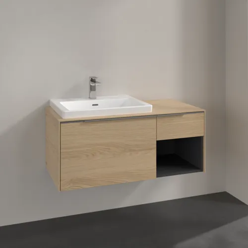VILLEROY BOCH Subway 3.0 Vanity unit, 2 výsuvy, 1001 x 423 x 516 mm, Severský dub / Severský dub #C57200VJ, obrázek 2