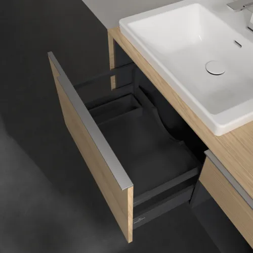 VILLEROY BOCH Subway 3.0 Vanity unit, 2 výsuvy, 1001 x 423 x 516 mm, Severský dub / Severský dub #C57200VJ, obrázek 6