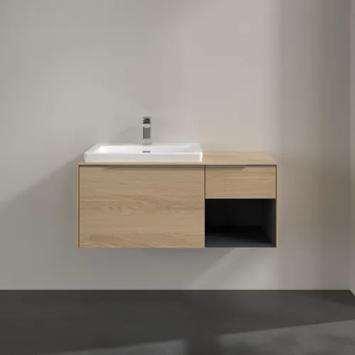 VILLEROY BOCH Subway 3.0 Vanity unit, 2 výsuvy, 1001 x 423 x 516 mm, Severský dub / Severský dub #C57200VJ, obrázek 3