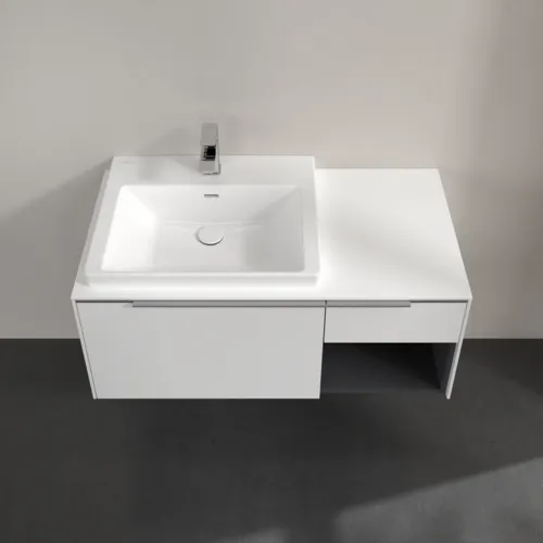 VILLEROY BOCH Subway 3.0 Vanity unit, 2 výsuvy, 1001 x 423 x 516 mm, Brilliant White / Brilliant White #C57200VE, obrázek 4