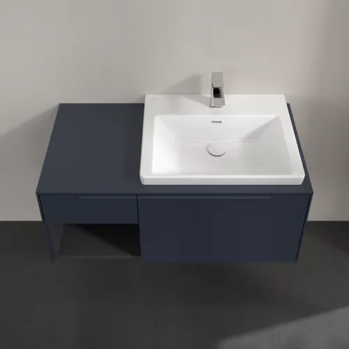 VILLEROY BOCH Subway 3.0 Vanity unit, 2 výsuvy, 1001 x 423 x 516 mm, Marine Blue / Marine Blue #C57102VQ, obrázek 4
