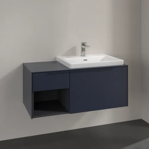 VILLEROY BOCH Subway 3.0 Vanity unit, 2 výsuvy, 1001 x 423 x 516 mm, Marine Blue / Marine Blue #C57102VQ, obrázek 2