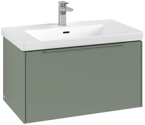VILLEROY BOCH Subway 3.0 Vanity unit, s osvětlením, 1 zásuvka, 772 x 429 x 478 mm, Soft Green #C573L2AF