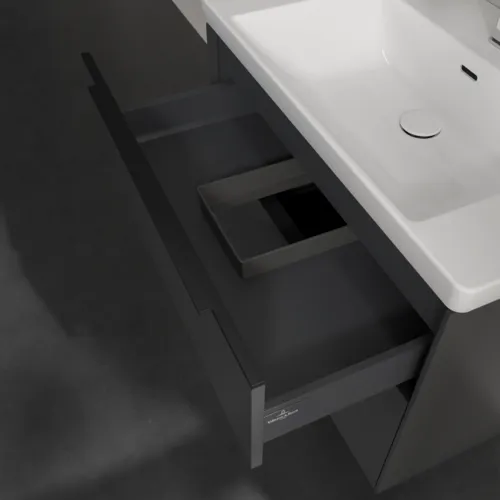 VILLEROY BOCH Subway 3.0 Vanity unit, 2 výsuvy, 772 x 576 x 478 mm, grafitová barva #C57401VR, obrázek 7