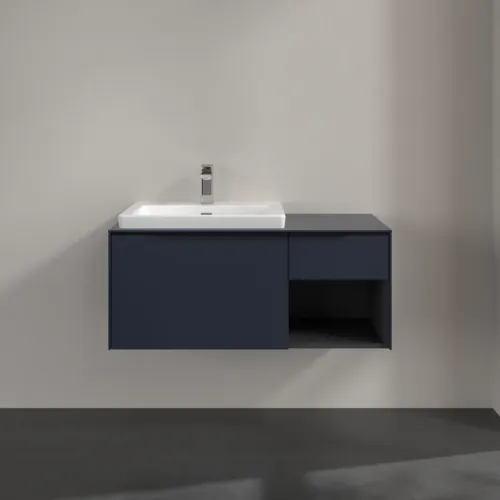 VILLEROY BOCH Subway 3.0 Vanity unit, 2 výsuvy, 1001 x 423 x 516 mm, Marine Blue / Marine Blue #C57201VQ, obrázek 3