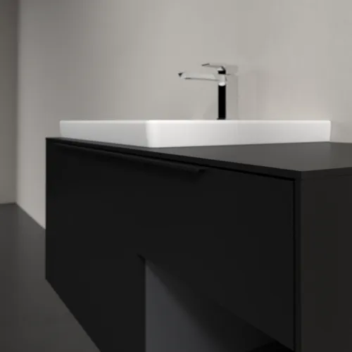 VILLEROY BOCH Subway 3.0 Vanity unit, 2 výsuvy, 1001 x 423 x 516 mm, Volcano Black / Volcano Black #C57201VL, obrázek 5
