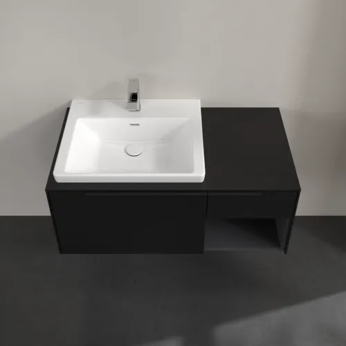 VILLEROY BOCH Subway 3.0 Vanity unit, 2 výsuvy, 1001 x 423 x 516 mm, Volcano Black / Volcano Black #C57201VL, obrázek 4