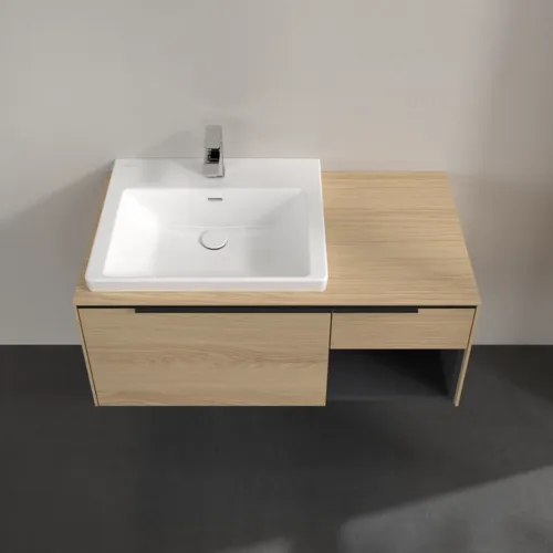 VILLEROY BOCH Subway 3.0 Vanity unit, 2 výsuvy, 1001 x 423 x 516 mm, Severský dub / Severský dub #C57201VJ, obrázek 4