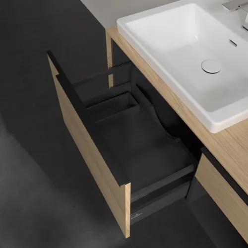 VILLEROY BOCH Subway 3.0 Vanity unit, 2 výsuvy, 1001 x 423 x 516 mm, Severský dub / Severský dub #C57201VJ, obrázek 6