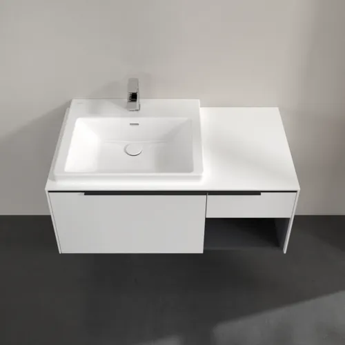 VILLEROY BOCH Subway 3.0 Vanity unit, 2 výsuvy, 1001 x 423 x 516 mm, čistě bílá / čistě bílá #C57201VF, obrázek 4