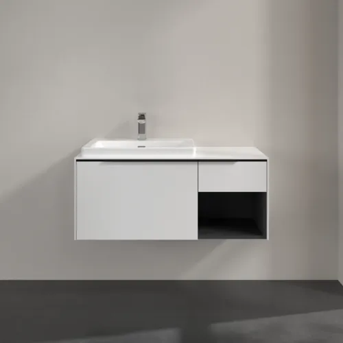 VILLEROY BOCH Subway 3.0 Vanity unit, 2 výsuvy, 1001 x 423 x 516 mm, Brilliant White / Brilliant White #C57201VE, obrázek 3