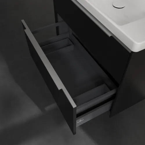 VILLEROY BOCH Subway 3.0 Vanity unit, 2 výsuvy, 772 x 576 x 478 mm, Volcano Black #C57400VL, obrázek 6