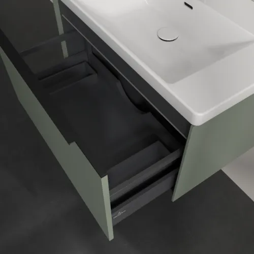 VILLEROY BOCH Subway 3.0 Vanity unit, s osvětlením, 1 zásuvka, 772 x 429 x 478 mm, Soft Green #C573L1AF, obrázek 7