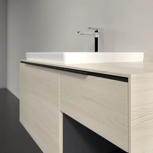 VILLEROY BOCH Subway 3.0 Vanity unit, s osvětlením, 2 výsuvy, 1001 x 423 x 516 mm, bílý dub / bílý dub #C572L1AA, obrázek 6