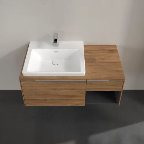 VILLEROY BOCH Subway 3.0 Vanity unit, 2 zásuvky, 1001 x 423 x 516 mm, dub Kansas / dub Kansas #C57200RH, obrázek 4