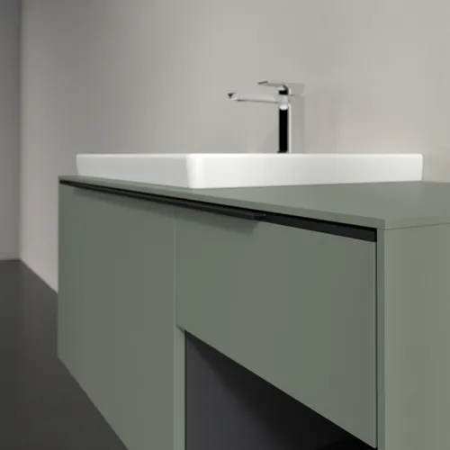 VILLEROY BOCH Subway 3.0 Vanity unit, s osvětlením, 2 výsuvy, 1001 x 423 x 516 mm, Soft Green / Soft Green #C572L1AF, obrázek 6