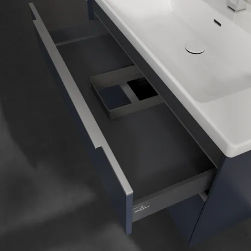 VILLEROY BOCH Subway 3.0 Vanity unit, s osvětlením, 2 výsuvy, 973 x 576 x 478 mm, Marine Blue #C570L0VQ, obrázek 8