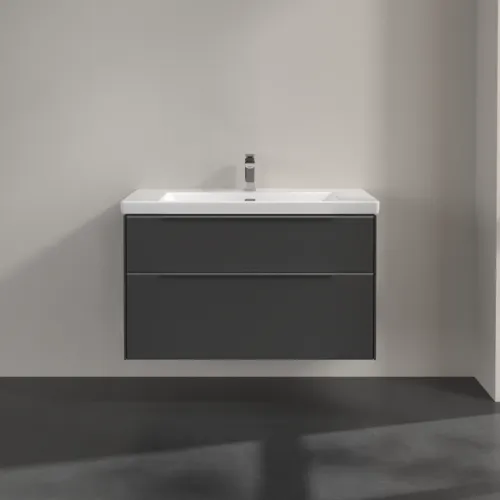 VILLEROY BOCH Subway 3.0 Vanity unit, s osvětlením, 2 výsuvy, 973 x 576 x 478 mm, grafitová barva #C570L0VR, obrázek 3