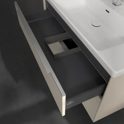 VILLEROY BOCH Subway 3.0 Vanity unit, s osvětlením, 2 výsuvy, 973 x 576 x 478 mm, Cashmere Grey #C570L0VN, obrázek 8