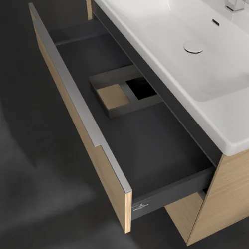 VILLEROY BOCH Subway 3.0 Vanity unit, s osvětlením, 2 výsuvy, 973 x 576 x 478 mm, severský dub #C570L0VJ, obrázek 8