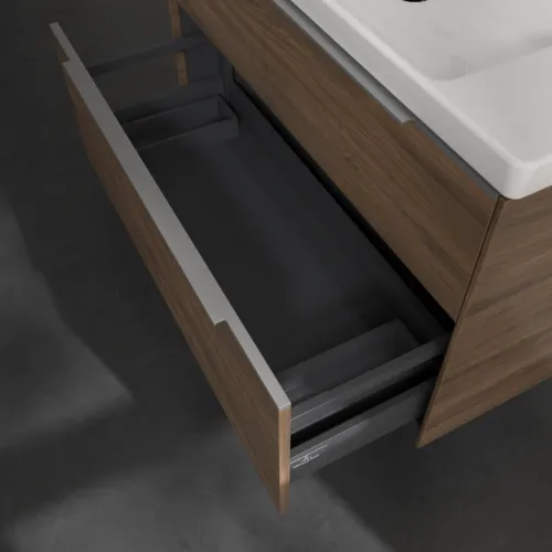 VILLEROY BOCH Subway 3.0 Vanity unit, s osvětlením, 2 výsuvy, 973 x 576 x 478 mm, Arizona Oak #C570L0VH, obrázek 7