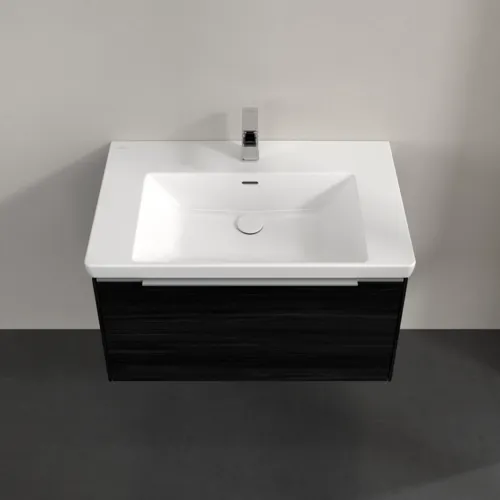 VILLEROY BOCH Subway 3.0 Vanity unit, s osvětlením, 1 zásuvka, 772 x 429 x 478 mm, černý dub #C573L0AB, obrázek 4
