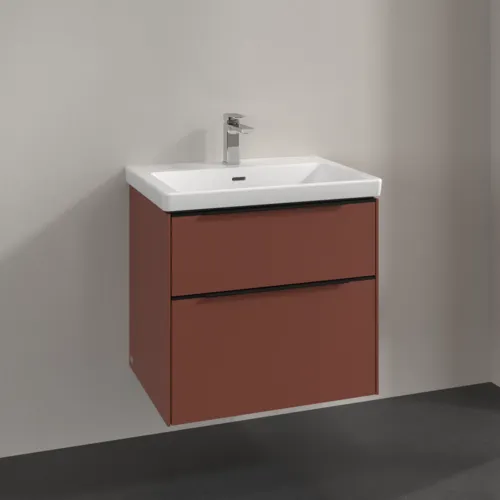 VILLEROY BOCH Subway 3.0 Vanity unit, 2 výsuvy, 622 x 576 x 478 mm, Vínově červená #C57601AH, obrázek 2