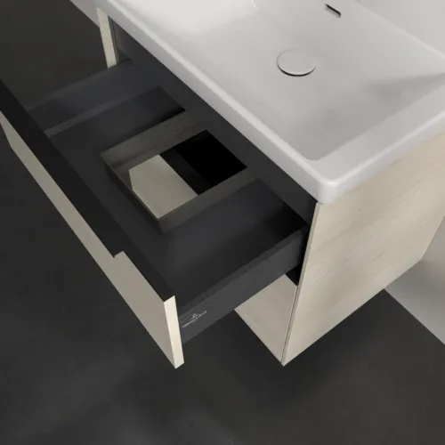 VILLEROY BOCH Subway 3.0 Vanity unit, 2 výsuvy, 622 x 576 x 478 mm, bílý dub #C57601AA, obrázek 7
