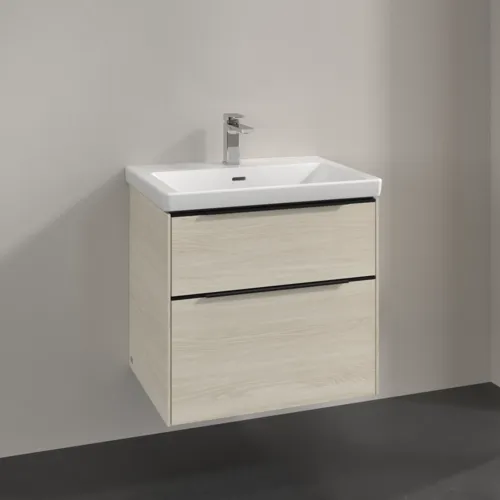 VILLEROY BOCH Subway 3.0 Vanity unit, 2 výsuvy, 622 x 576 x 478 mm, bílý dub #C57601AA, obrázek 2