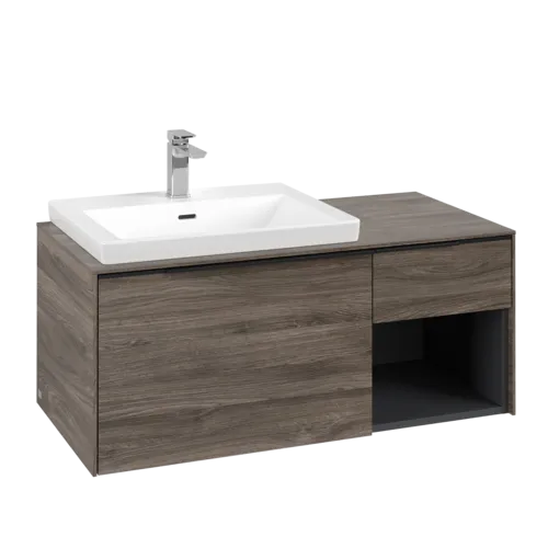 VILLEROY BOCH Subway 3.0 Vanity unit, 2 výsuvy, 1001 x 423 x 516 mm, Stone Oak / Stone Oak #C57201RK