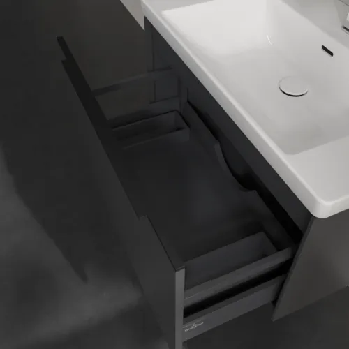 VILLEROY BOCH Subway 3.0 Vanity unit, 1 zásuvka, 772 x 429 x 478 mm, grafitová barva #C57301VR, obrázek 6