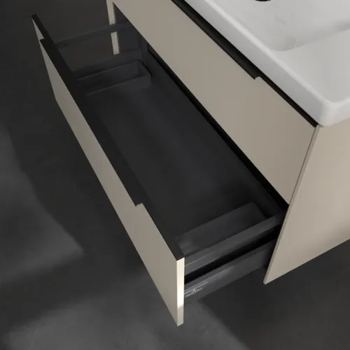VILLEROY BOCH Subway 3.0 Vanity unit, s osvětlením, 2 výsuvy, 973 x 576 x 478 mm, Cashmere Grey #C570L1VN, obrázek 7