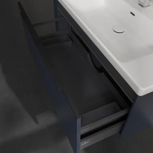 VILLEROY BOCH Subway 3.0 Vanity unit, s osvětlením, 1 zásuvka, 973 x 429 x 478 mm, Marine Blue #C569L1VQ, obrázek 7